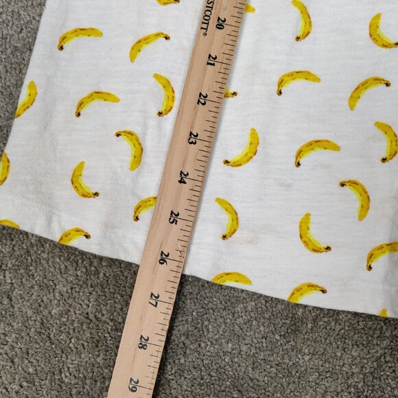 Lord & Taylor Women's Banana Print 100% Cotton Lightweight T-shirt Size 1X Beach - Picture 6 of 6